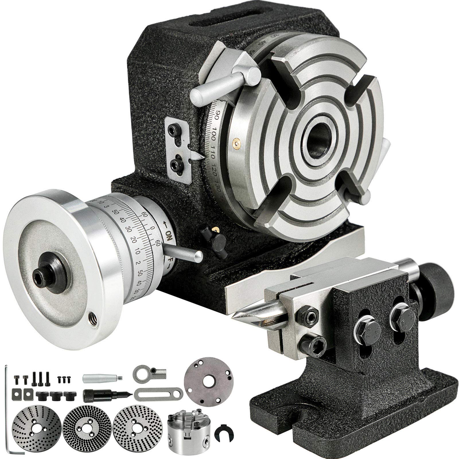 Buy BestEquip Rotary Table 4inch(100mm) Horizontal Vertical Milling