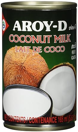 Aroy-D Kokosnussmilch, Fettgehalt: ca. 17%, 12er Pack (12 x 165 ml Packung)