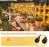 cshare 10M Extension Cable IP65 2 Pin for Outdoor Lights G40 Net Icicle view 2
