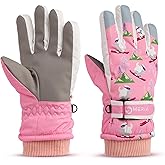 NMERIA Explorer Kids Snow Gloves (Rated 10°F) | Double Insulated Waterproof Winter Gloves for Boys & Girls | Heavy Duty Thermal Ski Gloves for Ages 8-10 & 10-12