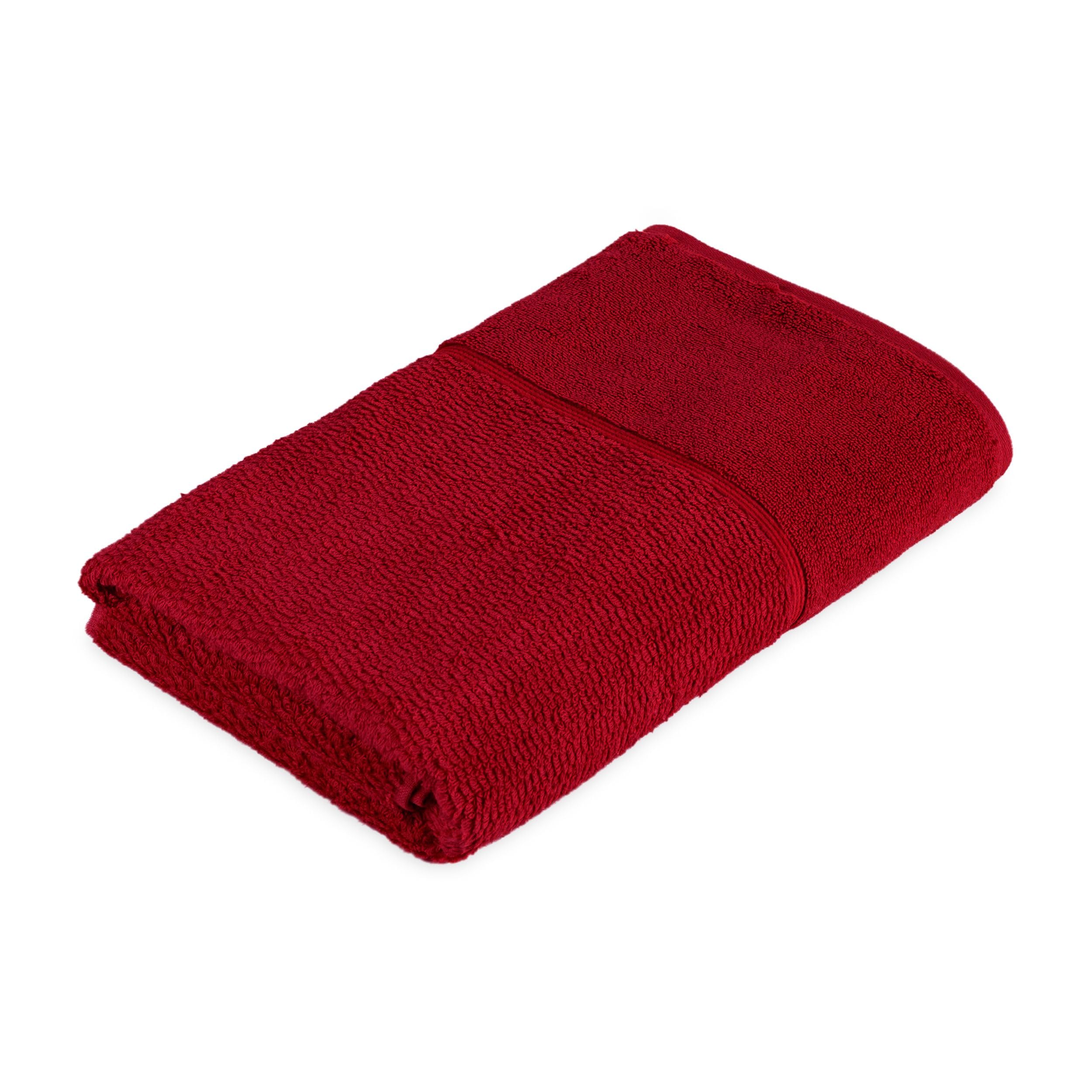 Frottana Pearl bath towel 67 x 140 cm, 100% cotton, ruby