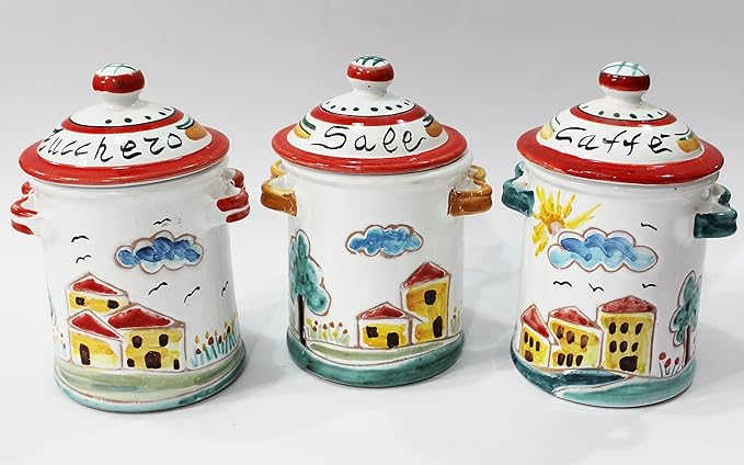 Trade Shop - Set Tris Di Barattoli Sale Zucchero Caffè In Acciaio Vetr Accessori Cucina 9d4c59cd A18d 408a 863c 197ce1255b5f