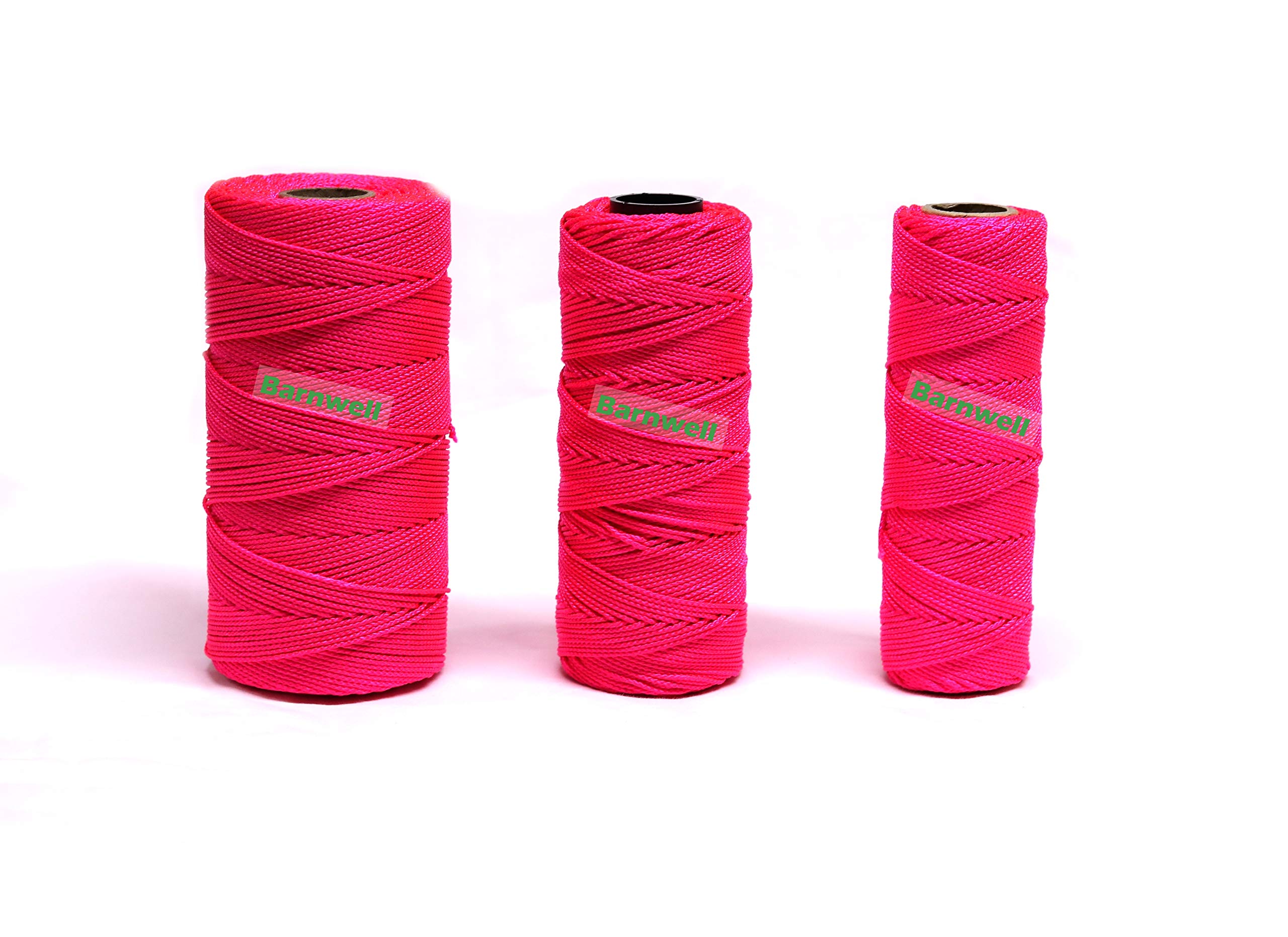 Barnwell Fluorescent Hi-Vis Pink Braided Nylon Masons Builders Brick Block Line Bricklayers (500ft (150m))