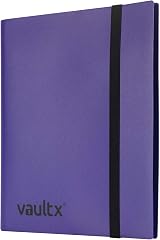 Vault X 9 Pocket Trading Card Binder 360 Standard Cards Purple Side-Loading view 3