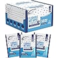 Air Jungles Flushable Wipes Travel Size 50 Count, Individual Mini Packed Extra Large and Soft with Aloe Vera & Vitamin E, Alc
