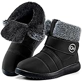 Reimferce Womens Snow Boots for Winter: Comfortable & Warm for All Day Wear - Waterproof Non Slip Booties for Commute Outdoor Walking
