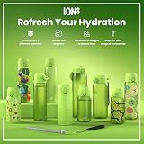 Ion8 Water Bottle 500 ml Leak Proof BPA Free Easy Open Dishwasher Safe Green view 7