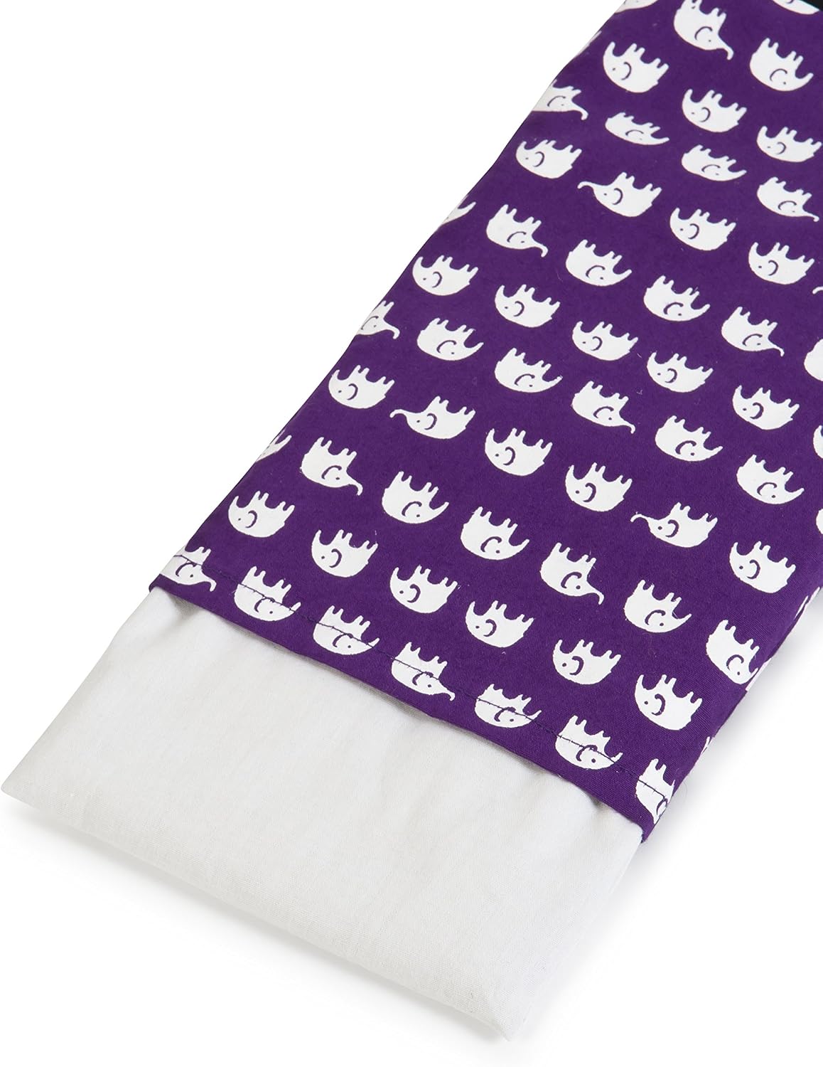 Yoga Studio Eye Pillow, Purple Elephant, 23cm x 13cm - Image 3