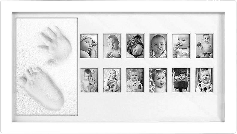 Cadre A Photo Bebe En Bois De Haute Qualite Pour Bebe Photo Et Empreintes De Main Et Pied De Enfant Cadre Empreintes Photo 3 Parties Set Frame Blanc Cuisine Maison Cuisine
