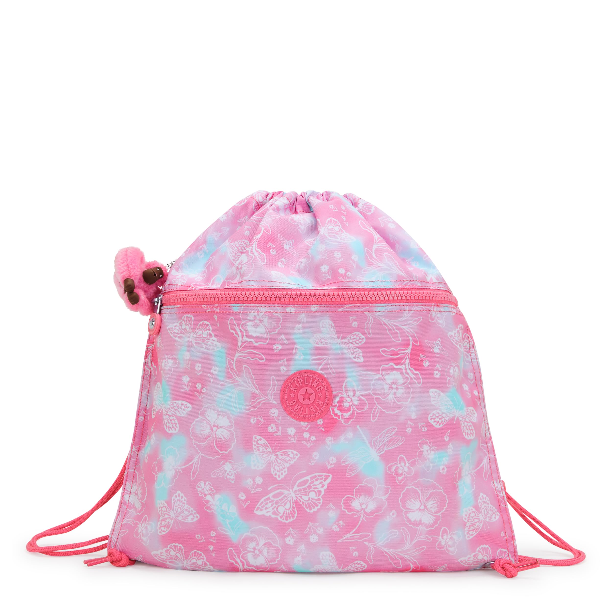 Kipling SUPERTABOO Medium backpack, Garden Clouds (Pink)