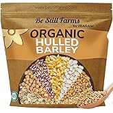 Be Still Farms Organic Hulled Barley Grain (4.8lb) - Whole Barley Groat Seed Bulk - Great for Soup, Flour, Cereal, Home Brewing, Grinding - High in Fiber | USDA Certified | Vegan | Non-GMO