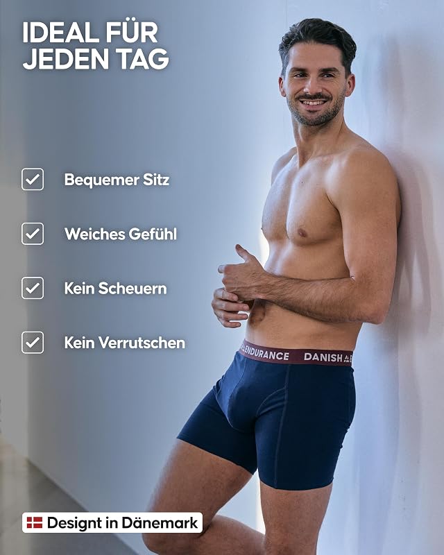 Herren Boxershorts, 6 Pack, Retroshorts aus weicher Baumwolle (Mehrfarbig (3X Schwarz, 1x Grün/Orange, 1x Marineblau/Bordeaux, 1x Retro), m)
