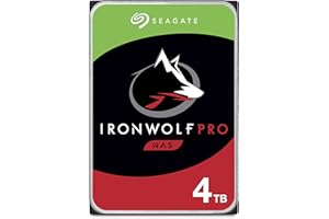 Seagate IronWolf Pro 4TB NAS Internal Hard Drive HDD – 3.5 Inch SATA 6Gb/s 7200 RPM 128MB Cache for RAID Network Attached Storage, Data Recovery Service – Frustration Free Packaging (ST4000NEZ01)
