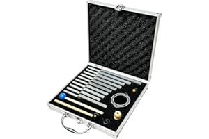 TENFLY Solfeggio Tuning Fork Set - 10 pac Silver Tuning Forks for Body Relaxation, Yoga Meditation, Sound Therapy, Stress Relief, Chakra Healing, Sound Bath