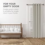 Deconovo Eyelet Curtain 55x96 Blackout Thermal Light Beige Panel view 4