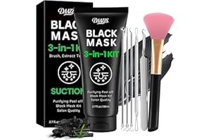 Blackhead Remover Mask :Charcoal Peel Off Face Mask Kit for Pores Deep Cleansing and Purifying – Facial and Nose Mask for All