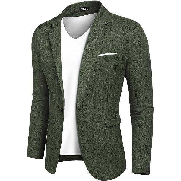 Fxzpiodi Mens Suit Casual Jacket Sport Coat 2 Button Men Blazer