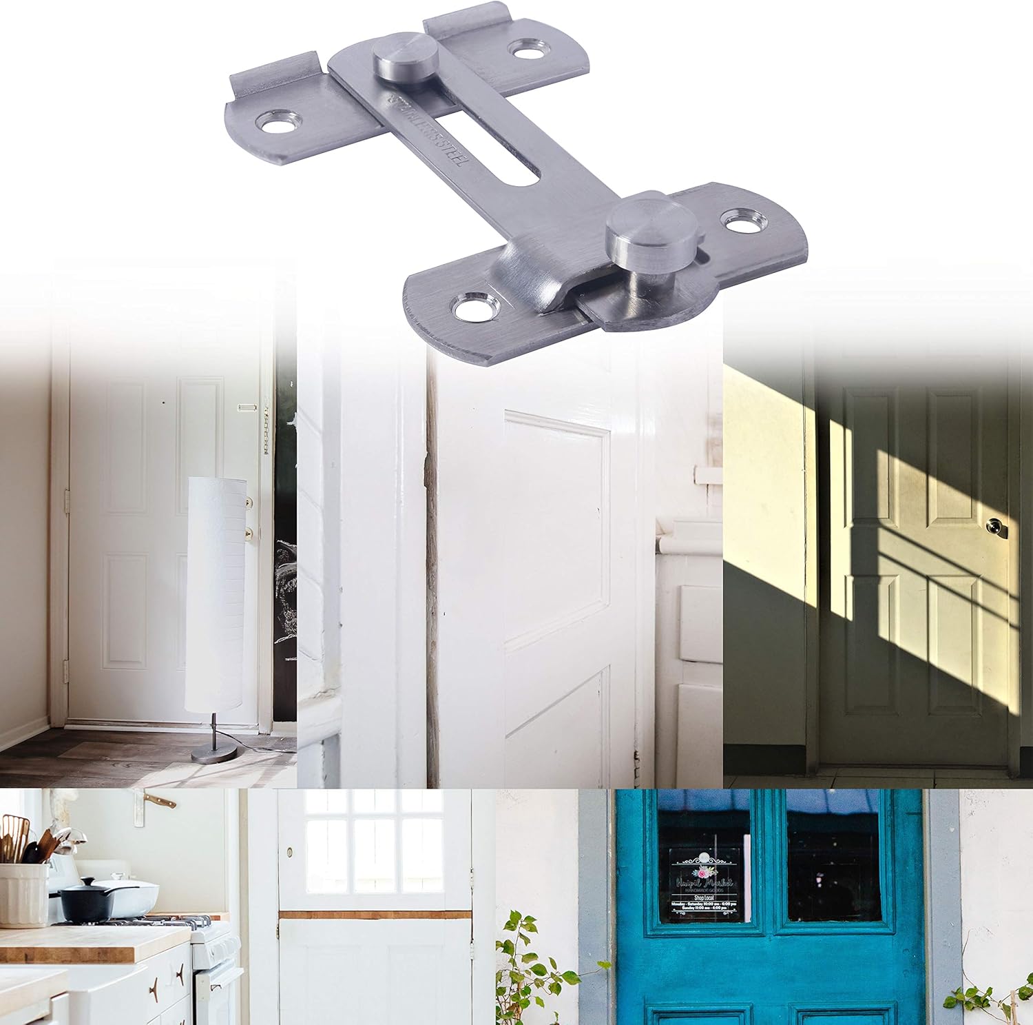 WEBI Flip Latch Sliding Barn Door Latch 2 3 4 Stainless
