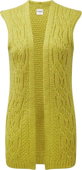 cable knit waistcoat