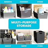 Niftii 5-Pack Plastic Storage Baskets 3.9L 17x25x11cm with Handles view 7