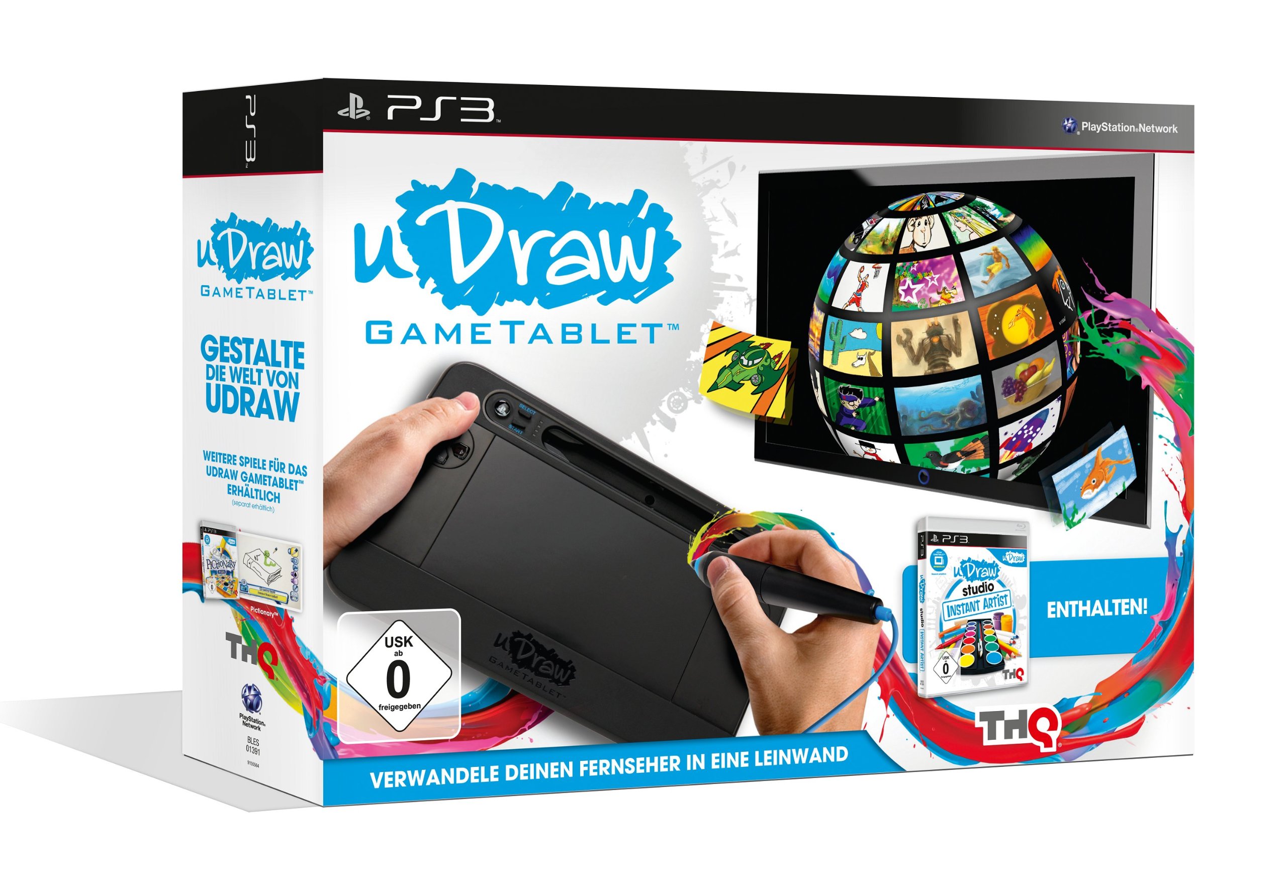 PS3 - uDraw Tablet inkl. Instant Artist (Spiel+Game Tablet)