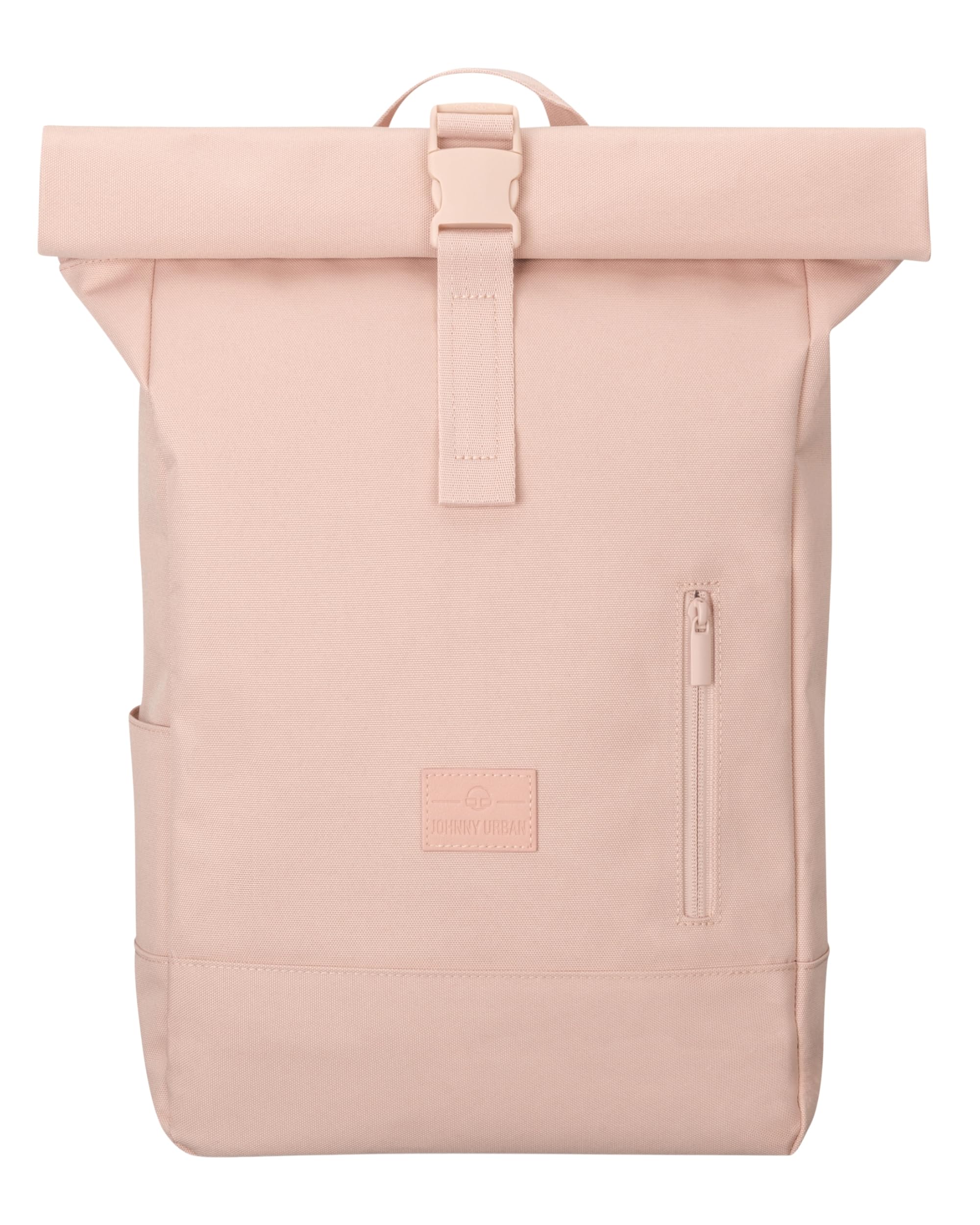 Johnny Urban Roll Top Backpack Women & Men Pink - Robin Medium - Durable Rolltop Daypack - Casual Rucksack Day Bag - 16 Inch Laptop Compartment - Water-Repellent