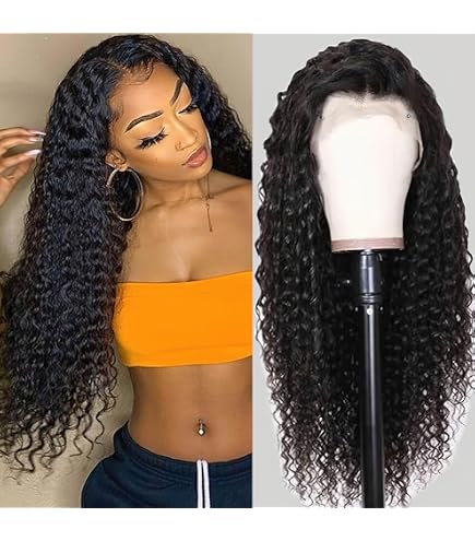 Amazon.com : Hrnytdek 28 Inch Lace Front Wigs Black Human Hair