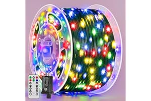 BrightChristmas Christmas Lights 1200 LED 394 FT, Waterproof Outdoor String Lights with 8 Modes, Fairy Lights for Holiday Decor (Multicolor)