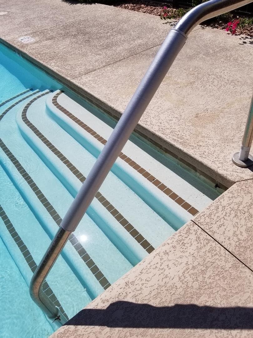 Pool handrail Cover MITT (Metallic Silver 6" Circumference)