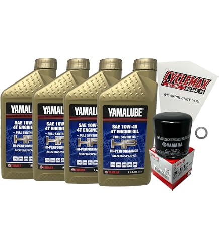 Amazon.com: Cyclemax Full-Synthetic Yamalube Oil Change Kit