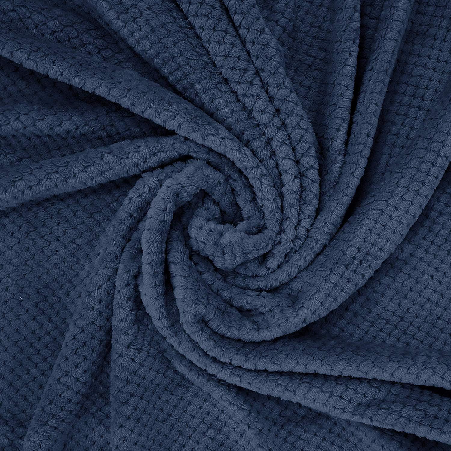 Exclusivo Mezcla Fleece Throw Blanket Extra Large, Super Soft and Warm Blankets for Couch Sofa and Bed Waffle Textured, Cozy - Image 4