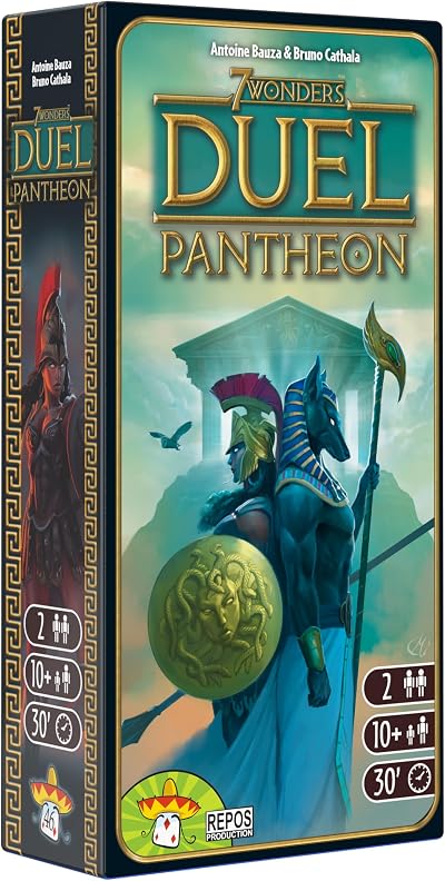 Repos Production 7 Wonders Duel Pantheon Expansion Board Game 2 Players 30 Min