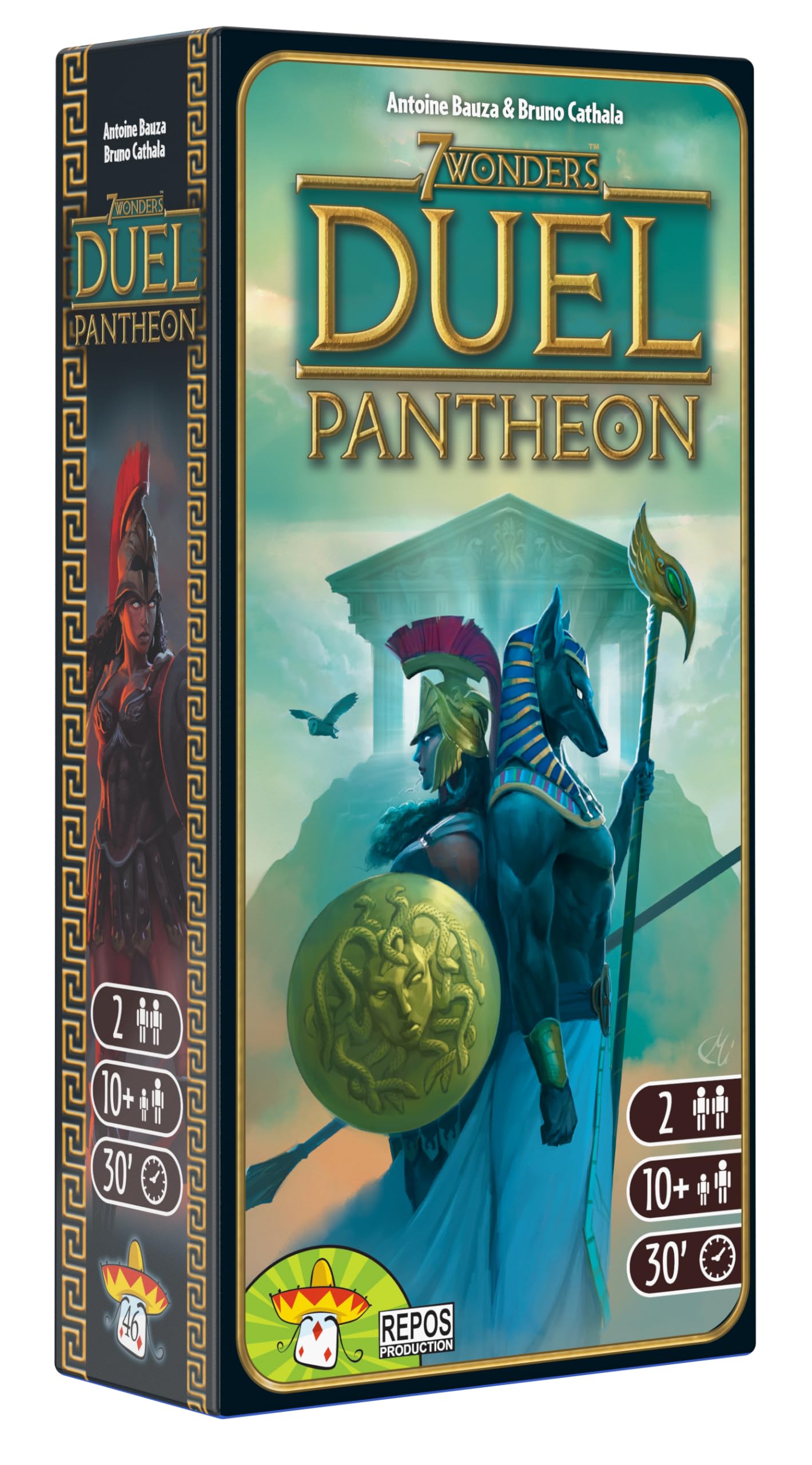 Repos Production | 7 Wonders Duel Pantheon Expansion | Board Game | Ages 10+ | 2 Players | 30 Minutes Playing Time
