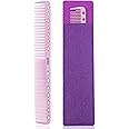 xnicx Hair Cutting Comb,Carbon Fine Cutting Comb Teasing Comb for Women and Men,Professional Barber Cutting Combs for Hair Styling,Thin Heat Resistant Salon Cutting Comb Pink