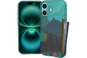 Smartish® iPhone 16 Wallet Case - Wallet Slayer Vol. 1 [Slim + Protective] Credit Card Holder - Drop Tested Hidden Flip Card Slot Cover Compatible with Apple iPhone 16 - Moving Mountains