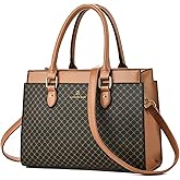 KURGOOL Handbags Purses for Women, Trendy Leather Dual-tone Tote Purse, Designer Handbag Shoulder Bag Top Handle Satchel Bags