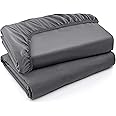 Utopia Bedding Twin XL Fitted Sheets - Bulk Pack of 2 Bottom Sheets - Soft Brushed Microfiber - Deep Pockets - Shrinkage & Fade Resistant - Easy Care (Twin XL, Grey)