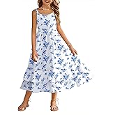 Arshiner Girls Cami Summer Dress Casual Sleeveless Sundress with Pockets for 5-14 Y
