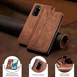 Jasonyu Flip Wallet Case for Samsung Galaxy S20