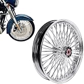 FatFlex Front Wheel for Harley Touring 2008-Up 21&rdquo; x 3.5&rdquo; Dual Disc | Fits ABS Touring Models with Chrome Finish, Stainless Steel Spokes and Dual Disc Setup for Classic Styling