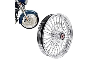 FatFlex 21 * 3.5'' Stainless Steel Spokes Front Dual Wheels W/ABS Bearing for 2008-later Touring 21 Inch Harley Wheels and Rims Updating-2135FD-25SM-CCC