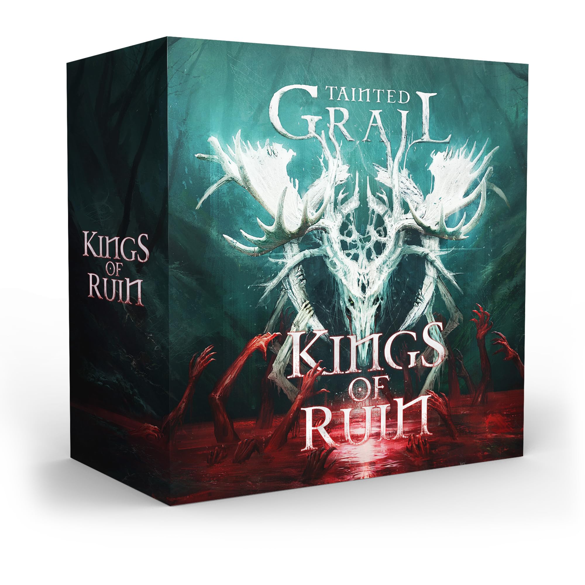 Tainted Grail: Kings of Ruin Juego de mesa CORE Box - ¡Explora tierras oscuras y descubre historias inmersivas! Mayores de 14 años, de 1 a 4 jugadores, de 2 a 3 horas de juego, creado por Awaken Realms