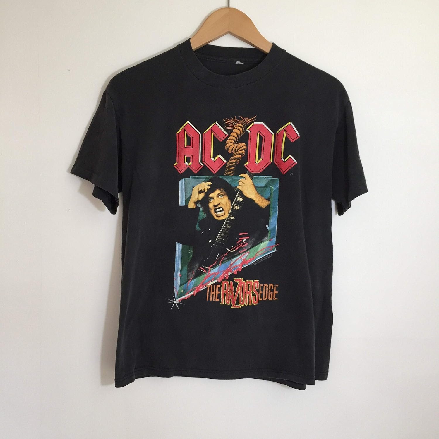 Amazon Com 90 91 Acdc The Razors Edge Tour Vintage T Shirt Handmade