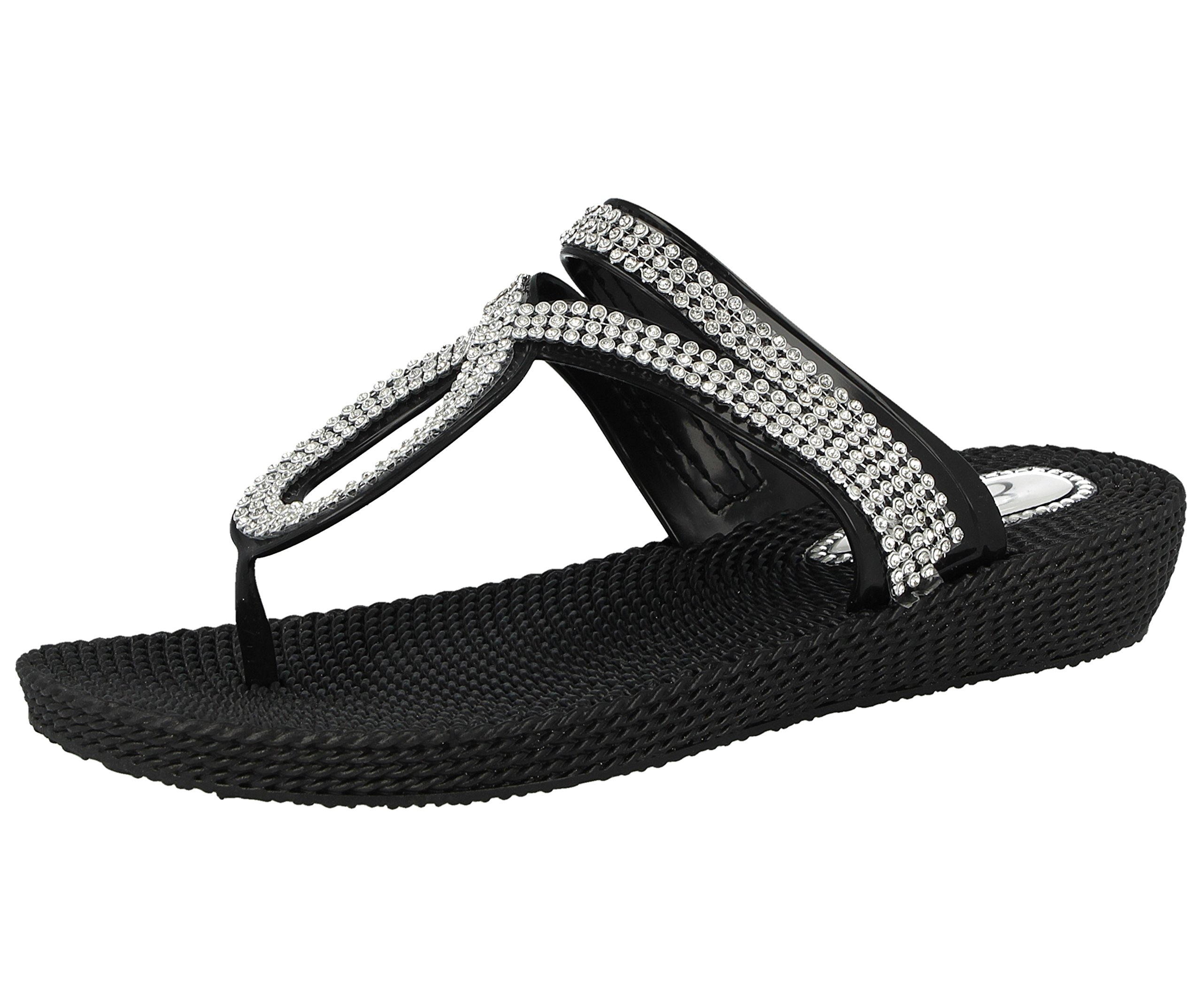 ella diamante flip flops