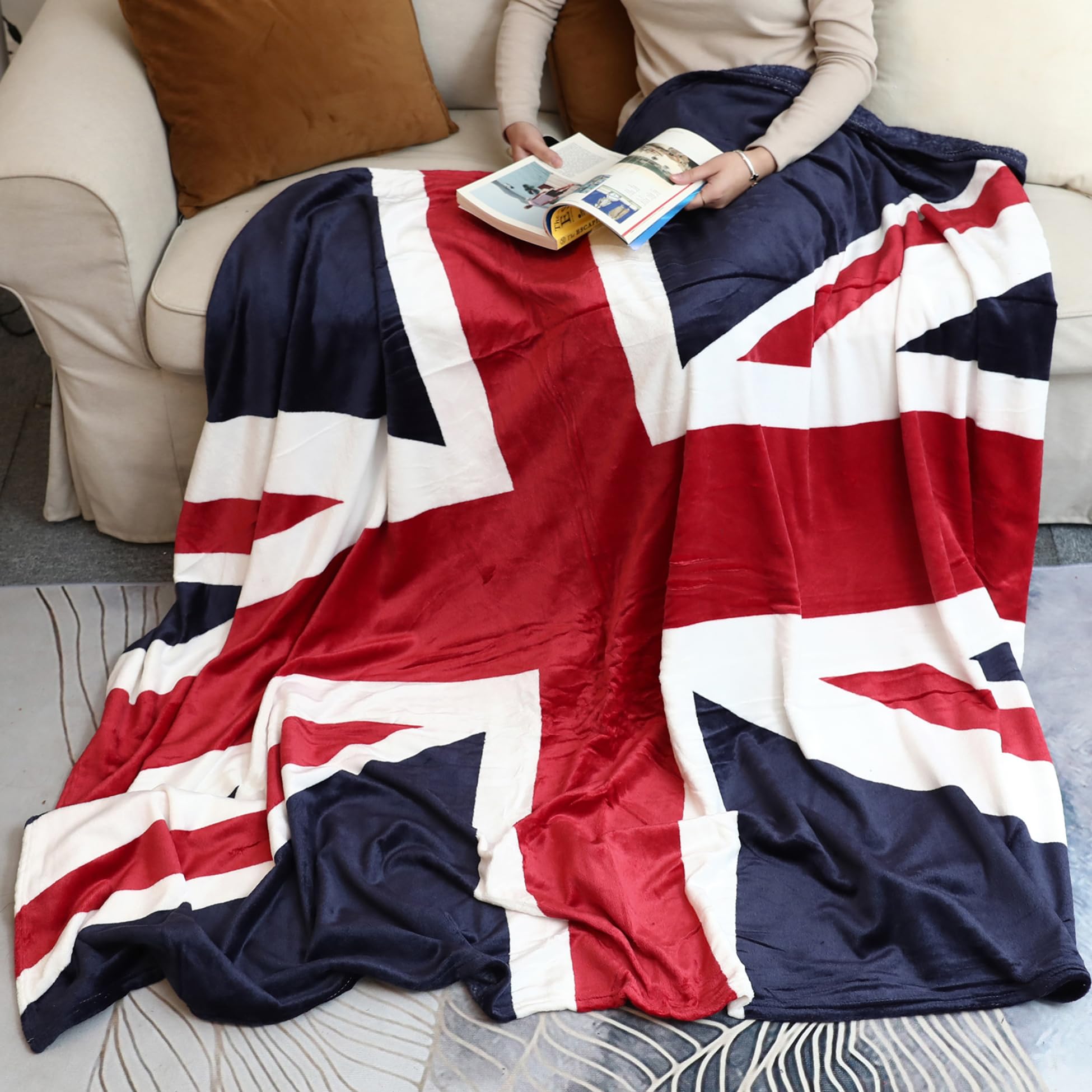 Mua British Flag Blanket, Super Soft Union Jack Throw Blanket Twin Size