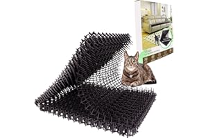 Vtedu Cat Deterrent Mat 10 pcs Set, Plastic Grid Design Cat Repellent Mat 10 pcs Luxury Color Box Packaged, Anti Cat Mat, Ant