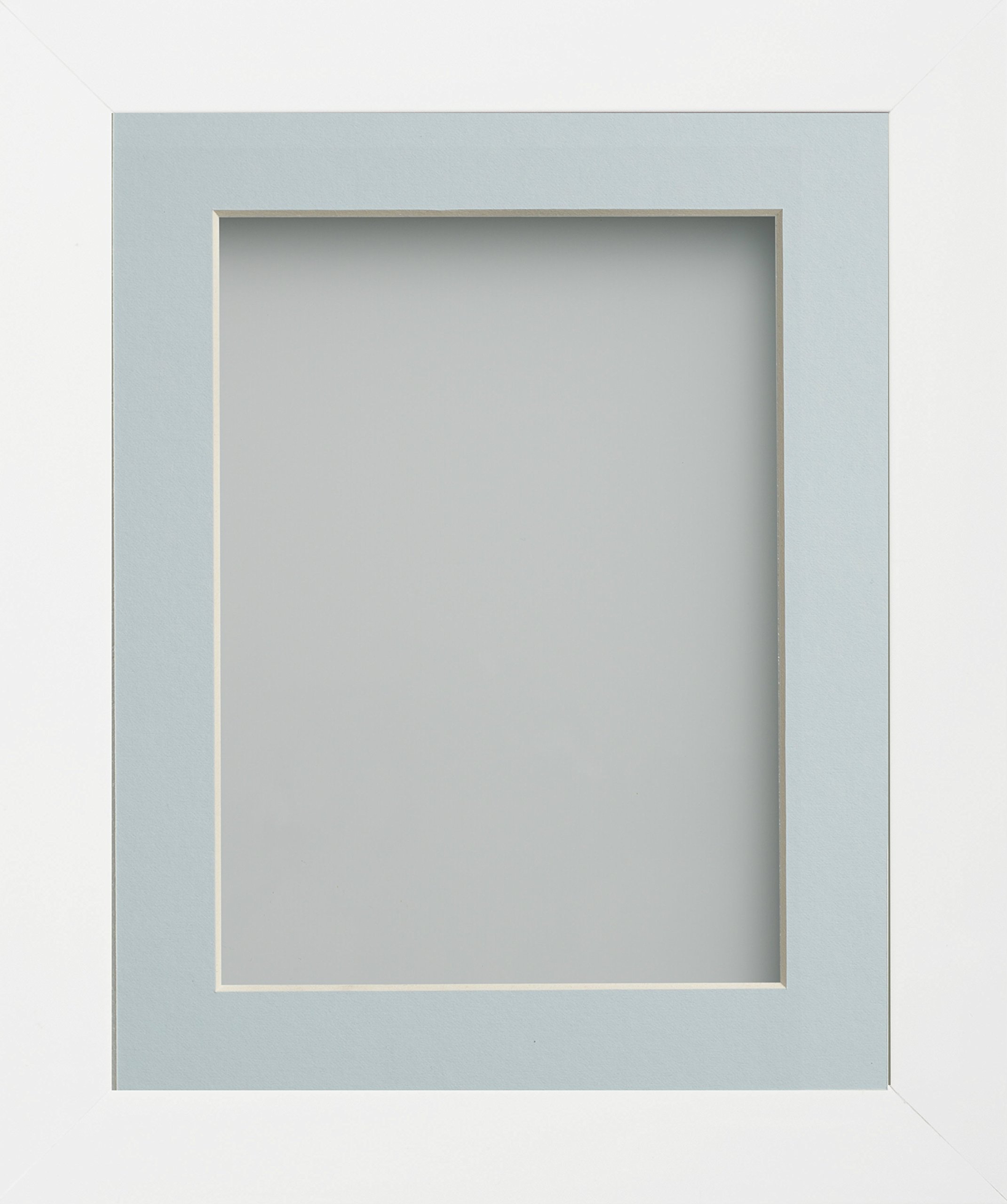 Frame Company Candy Range White Picture Photo Frames with Mount*Choice of Colours*