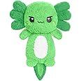 Green Axolotl Microwavable 1.5 lbs Unscented Heating Pad for Women and Kids- Cute Soft Cozy Pillow Plush Heatable Warm Stuffed Animals - Kawaii Hot and Cold Plushie - Axolotl Gifts for Girls and Boys