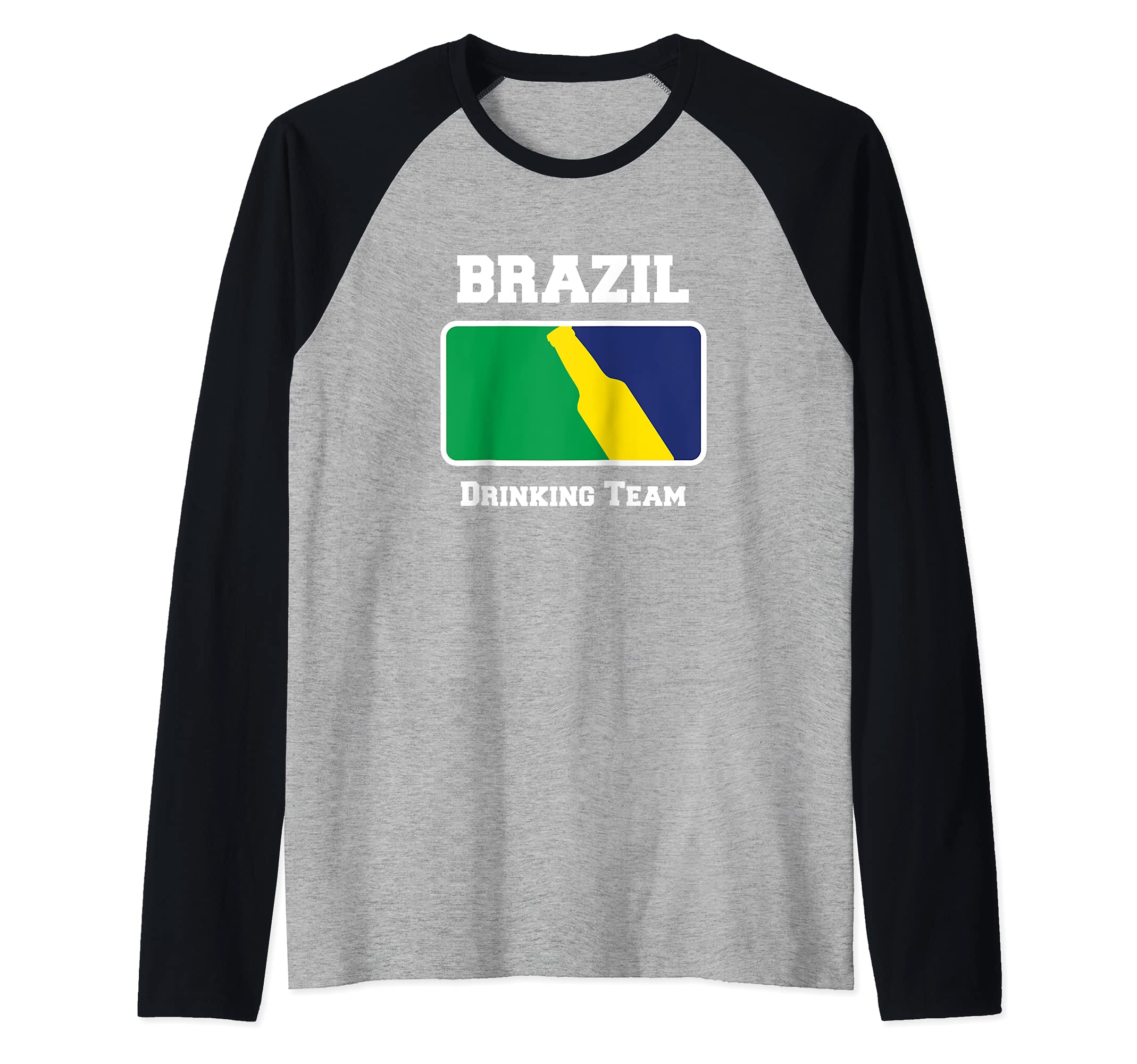 Brazil Drinking Team Raglan Baseball Tee
