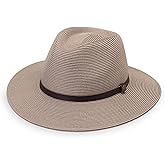 Wallaroo Hat Company Men’s Carter Fedora – UPF 50+ Sun Protection, Wide Brim, Packable Design and Adjustable Sizing